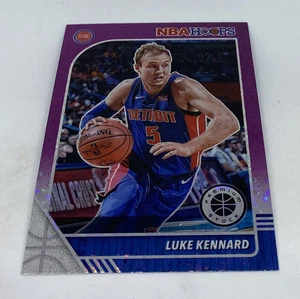 LUKE KENNARD 2019-20 Hoops Premium Stock PURPLE DISCO PRIZM card #55 Pistons SP - Picture 1 of 3