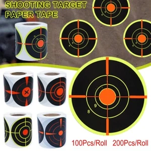 3" Self Adhesive Targets Reactive Splatter Shooting Paper Target Stickers Roll - Picture 1 of 19