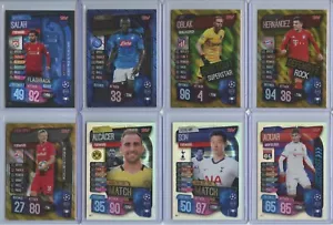 2019-20 Topps Match Attax lotto 8 carte Inc. Salah Flashback, Koulibaly 100 Club - Foto 1 di 2