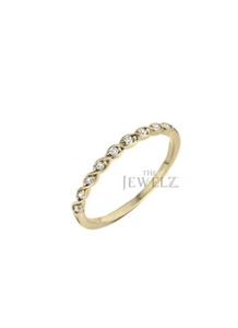 14K Gold 0.12 CT VS/F-G Diamond Infinity Knot Ring Valentine's - The Jewelz - Picture 1 of 4