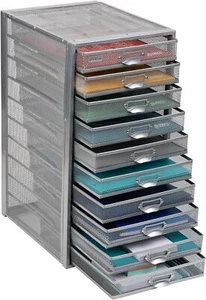 Mind Reader Metal Mesh File Storage Drawer - Picture 1 of 8