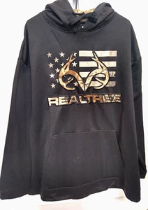 REALTREE By STAGHORN  CREEK SZ2XL Black, hooded,Pouch, Camo hood lining - Picture 1 of 9