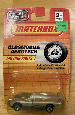 1989 Matchbox  1:66 Oldsmobile Aerotech on original card - Image 1 of 4