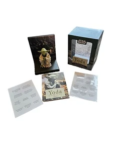 STAR WARS Yoda Bring You Wisdom, I Will Statue Figure Includes Book - Picture 1 of 5