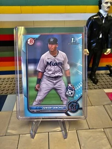 2022 Bowman Junior Sanchez BP-111 Sky Blue Paper Parallel /499 Miami Marlins - Bild 1 von 2