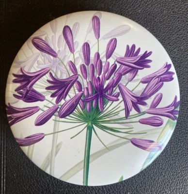 Set~Lot of 6 New Coasters in Tin~Agapanthus Flowers~Royal Horticultural Society! - Image 1 of 4