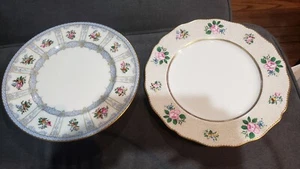 Pre-owned mismatch 2 English Royal Doulton Dinner Plate floral - Picture 1 of 7