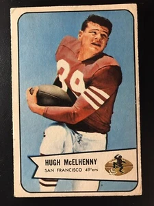 🏉 1954 Bowman Football # 54 Hugh McElhenny (hOF) 🏈 HB San Francisco 49ers 🇺🇸 - Imagen 1 de 2