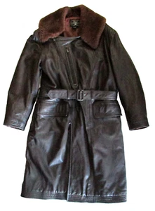 Auténtica prenda de vuelo vintage de cuero Avirex oficial militar O'Coat Field - Imagen 1 de 18