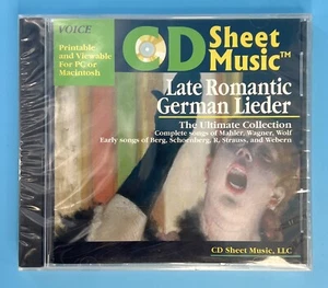 Late Romantic German Lieder Ultimate Collection CD Sheet Music Voice - Picture 1 of 3