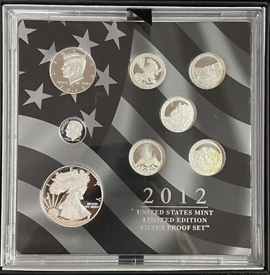 2012 United States Mint Limited Edition Silver Proof Set Toned With Box & COA - Image 1 of 4