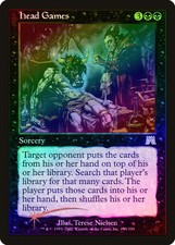 Head Games FOIL Onslaught HEAVILY PLD Black Rare MAGIC GATHERING CARD ABUGames