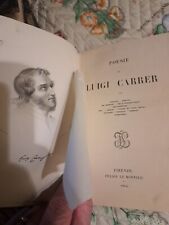 LIBRO ANTICO POESIE DI LUIGI CARRER ( Venezia 1801-1850) 1854