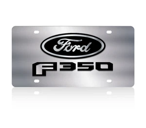 For 2017 Ford F-350 Stainless Steel License Plate - Picture 1 of 2