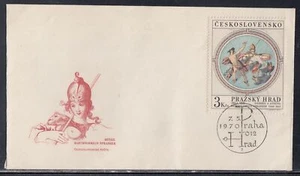 Tschechoslowakei Scott 1690 FDC - Prager Burg Kunst - Bild 1 von 1