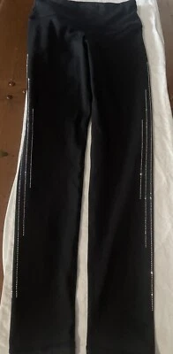 Abby Lee 舞蹈公司水钻黑色紧身裤小号  — 第 1/4 张图片