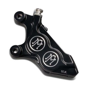 Performance Machine 4-P 08-Up 125X4B Caliper Bolt-On Left Front Blk Contrast Cut - Picture 1 of 1