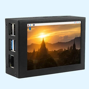 Pour Raspberry Pi 4B/3B+/Zewo 2W 3,5" Pouces Écran Tactile LCD avec Etui - Photo 1/12