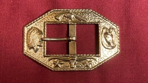 Vintage Cap Gun fondina pelle originale fibbia cintura ricambi western anni 50 60 - Foto 1 di 8