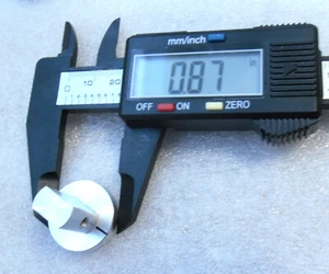 Perilla indicadora de control de aluminio mecanizado de 7/8" - eje de 1/8 pulgadas - Imagen 1 de 5
