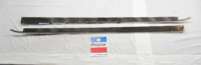 71 72 Dodge Charger R/T SE Super B Rallye top of door belt molding stainless 2pc - Image 1 of 4