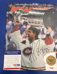 Patrick Roy Signed Beckett Hockey Magazine Canadiens Stanley Cup Psa/Dna - Picture 1 of 3