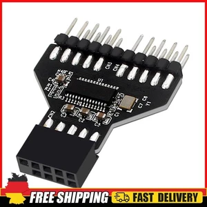 Motherboard USB2.0 9Pin USB HUB Verlängerungskabel Adapter 9-Pin für RGB-Lampenl - Bild 1 von 11