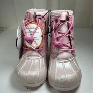 Wonder Nation Mädchen Glitzer Enten Stiefel Größe 7 Neu - Bild 1 von 14