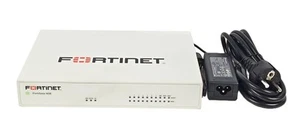 Fortinet FortiGate 60E FG-60E 10x GE RJ45 ports + PSU Firewall Unclaimed - Afbeelding 1 van 2