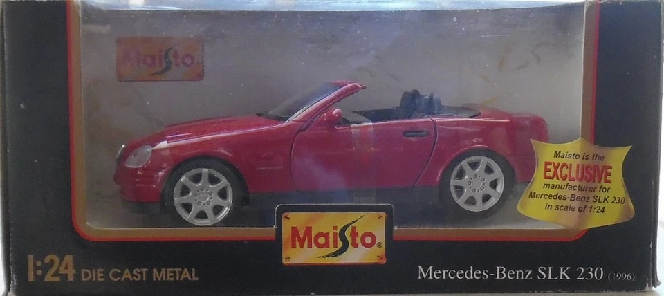 Diecast Rojo Mercedes-Benz SLK 230 Maisto 1/24 Nuevo Foto 1 de 3