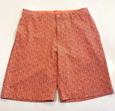 Pantalones Cortos de Golf Adidas Ultimate365 Estampados 9" Para Hombre Talla 30 Coral HS7615 Foto 1 de 4
