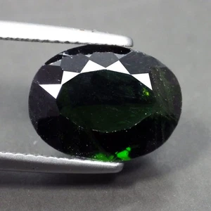 5.60 Ct Fantastic Oval Cut (12 x 9 mm) 100% Natural Green Chrome Diopside Gems - Picture 1 of 7