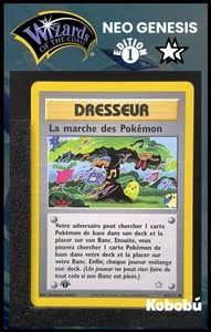 Carte Pokémon La Marche des Pokémons 102/111 Edition 1 Ed 1 Néo Génésis Wizards - Imagen 1 de 3