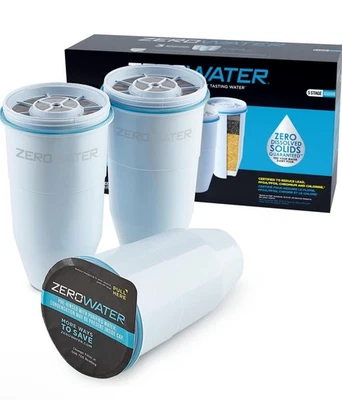ZeroWater Official Replacement Filter - 5-Stage 0 TDS Filter Replacement - 3PACK - Image 1 of 3
