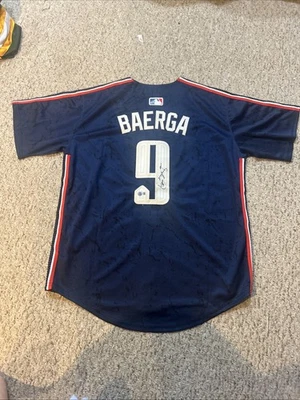 CLEVELAND INDIANS- CARLOS BAERGA SIGNED AUTOGRAPH JERSEY BAS COA CITY CONNECT - Image 1 of 4