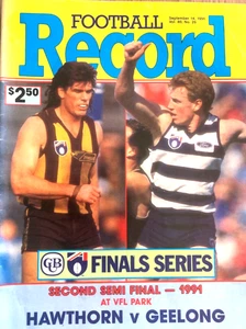1991 VFL Second Semi Final Geelong v. Hawthorn - Picture 1 of 2