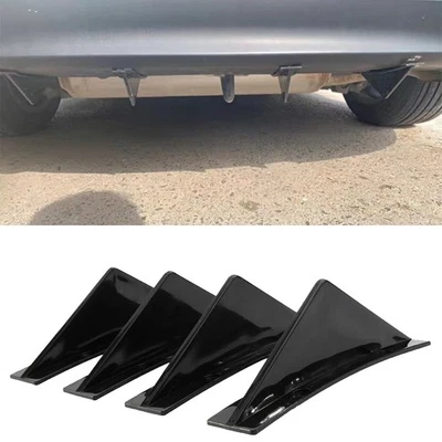 Difusor de labios de parachoques trasero para Nissan Versa 4 divisor de alerón de aleta de tiburón Foto 1 de 4