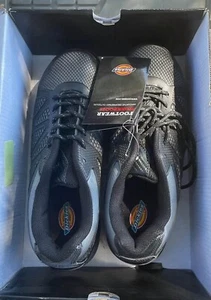 Dickies Mens Fury Low Steel Toe Sneakers Black Mesh Rubber  - Picture 1 of 5