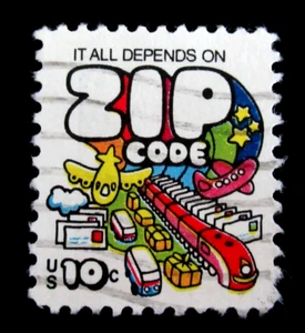 US Stamp Scott 1511 Zip Code Promotion 10 Cent Used - Picture 1 of 2