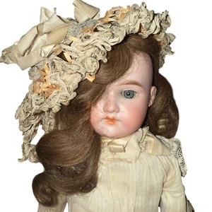 Antique Floradora  Doll Bisque Head Leather Body Sleepy Eyes  20” See Pictures - Picture 1 of 11