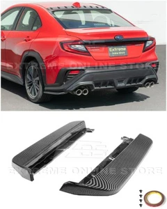 Delantal labial trasero escupido fibra de carbono sumergido en agua estilo CS Subaru WRX - Imagen 1 de 24