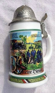 Erinnerung an meine Dienstzeit West Germany Beer Stein from BMF with Pewter Lid - Picture 1 of 6