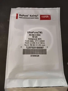 Dupont Kalrez Ultrapure AS-568 O-Ring K# 229 Compound: 8575 (59.92X3.53mm) - Picture 1 of 2