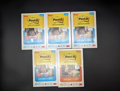 Post-it Brand New Glossy Matte Picture Paper 3M Peel Stick 4x6 165 Sheets 25 65 - Image 1 of 2