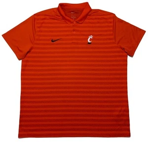 NIKE Cincinnati Bearcats Polo Shirt Red Modern Men's XL - Picture 1 of 9