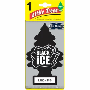 LITTLE TREE EXTRA LARGE BLACK ICE AIR FRESHENER ( LTEXBI ) - Picture 1 of 5