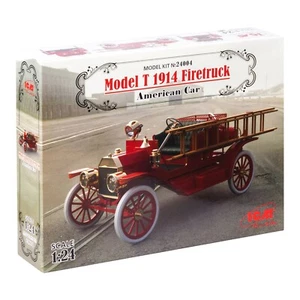 ICM 24004 coche plástico maquetas kit escala 1:24 modelo T 1914 camión de bomberos, coche americano - Imagen 1 de 17