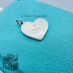 Tiffany & Co. 925 Silber GROSSER MAMA Herz Charm Anhänger (Etui) - Bild 1 von 4