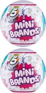ZURU 5 Surprise Mini Brands Mystery Capsule Collectible Toy (2 BALL BUNDLE)