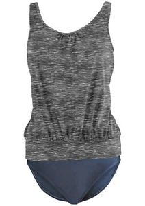 DAMEN OVERSIZE TANKINI SET MELIERT+SLIP GR. 38 M CUP A/B (WS7.5-1714-G-1382 - Bild 1 von 12